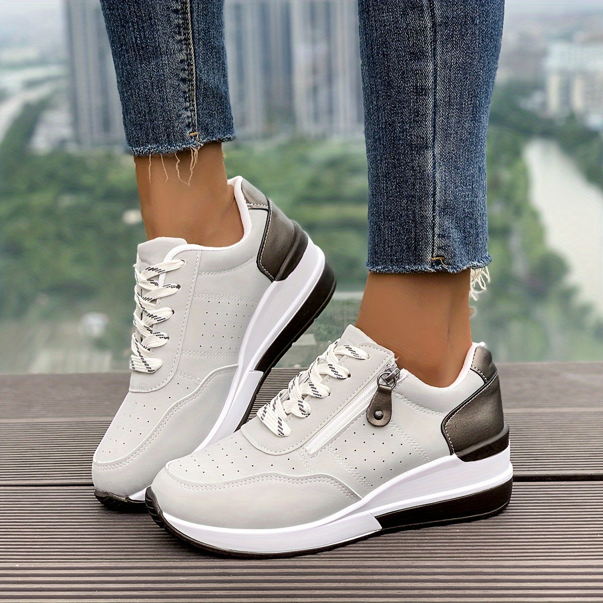 Bella - Luksusowe, wygodne damskie buty ortopedyczne z eleganckim zamkiem z boku i stylową, solidną podeszwą.