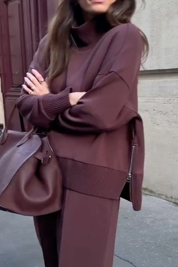 Eva - Komfort i styl w jednym dzianinowym zestawie